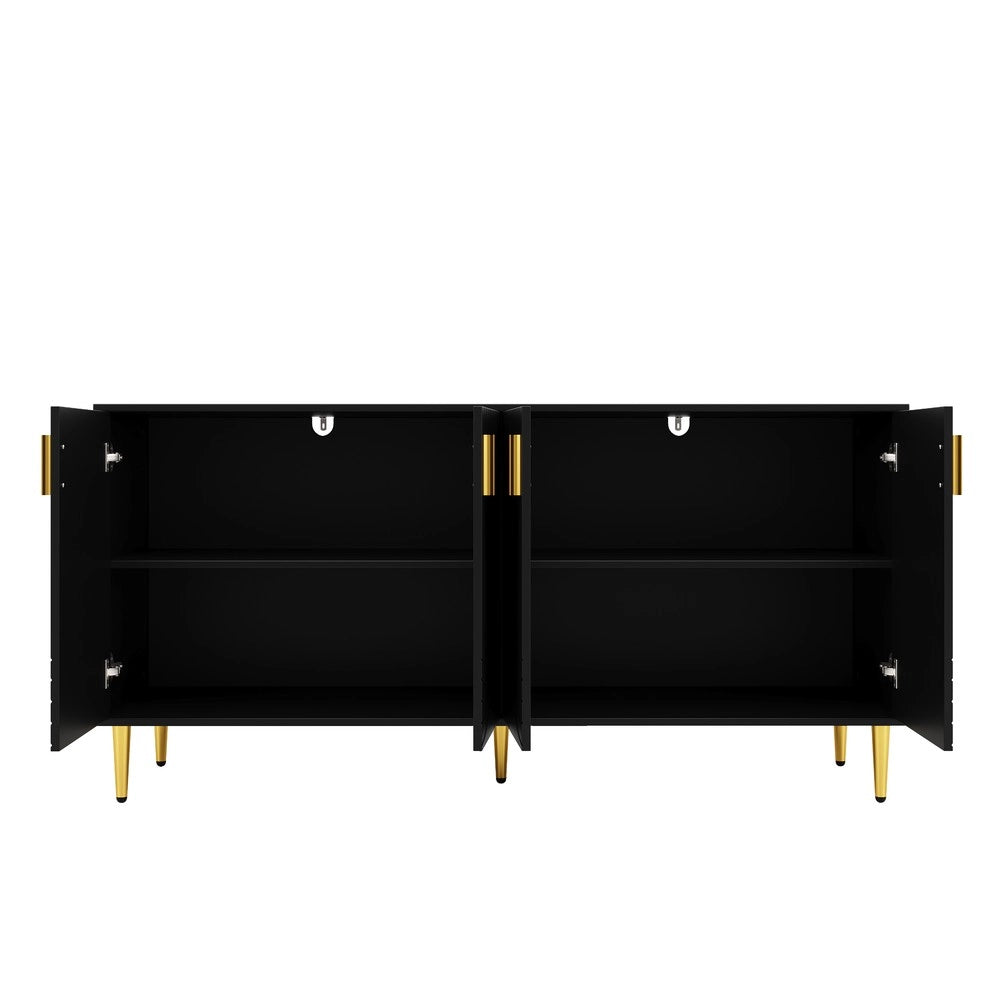 Consolle nero ¨C Minimal ¨C 152x40x75 cm