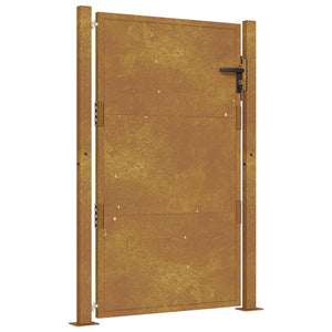 Cancello da giardino 100x125 cm in acciaio Corten 153204