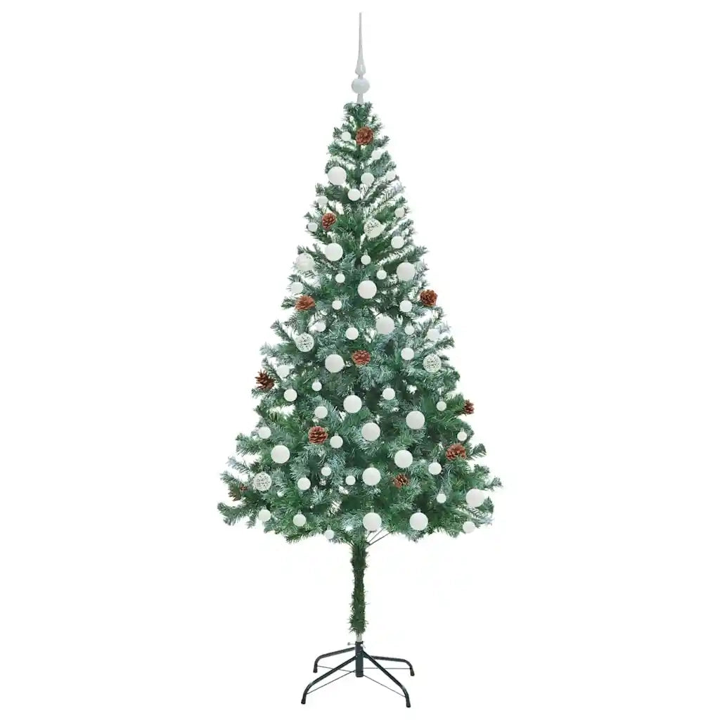 Albero di Natale artificiale Verde 180 cm PVC e Acciaio