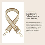Taschi Verstilabili 72-130 cm - Cinturino a Spalla - Cinturino per Borse - Stile Boho - Canapa - Nylon Duraturo - Cinturino a Spalla
