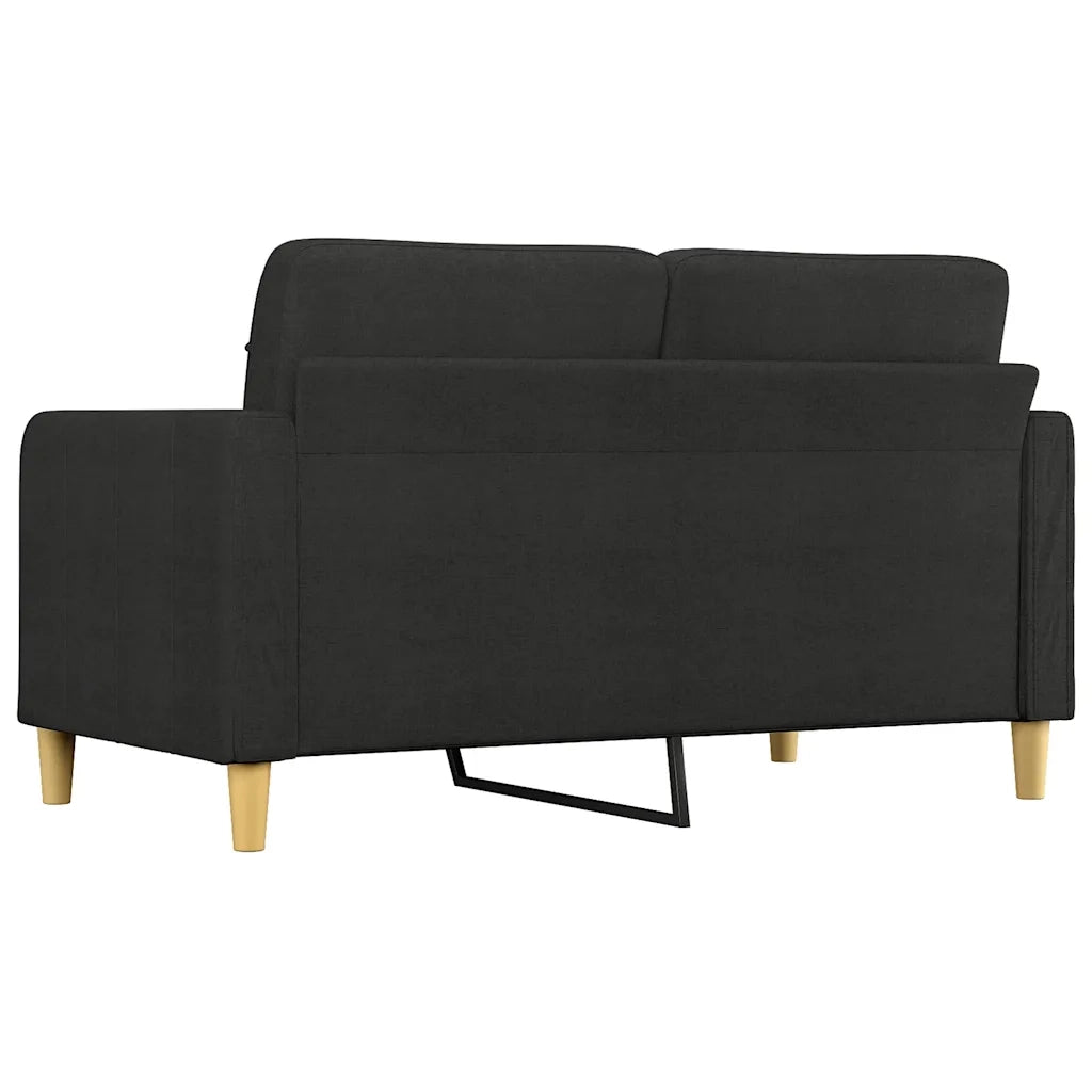 Divano | Divano da soggiorno | Sofa a 2 Posti Nero 120 cm in Tessuto