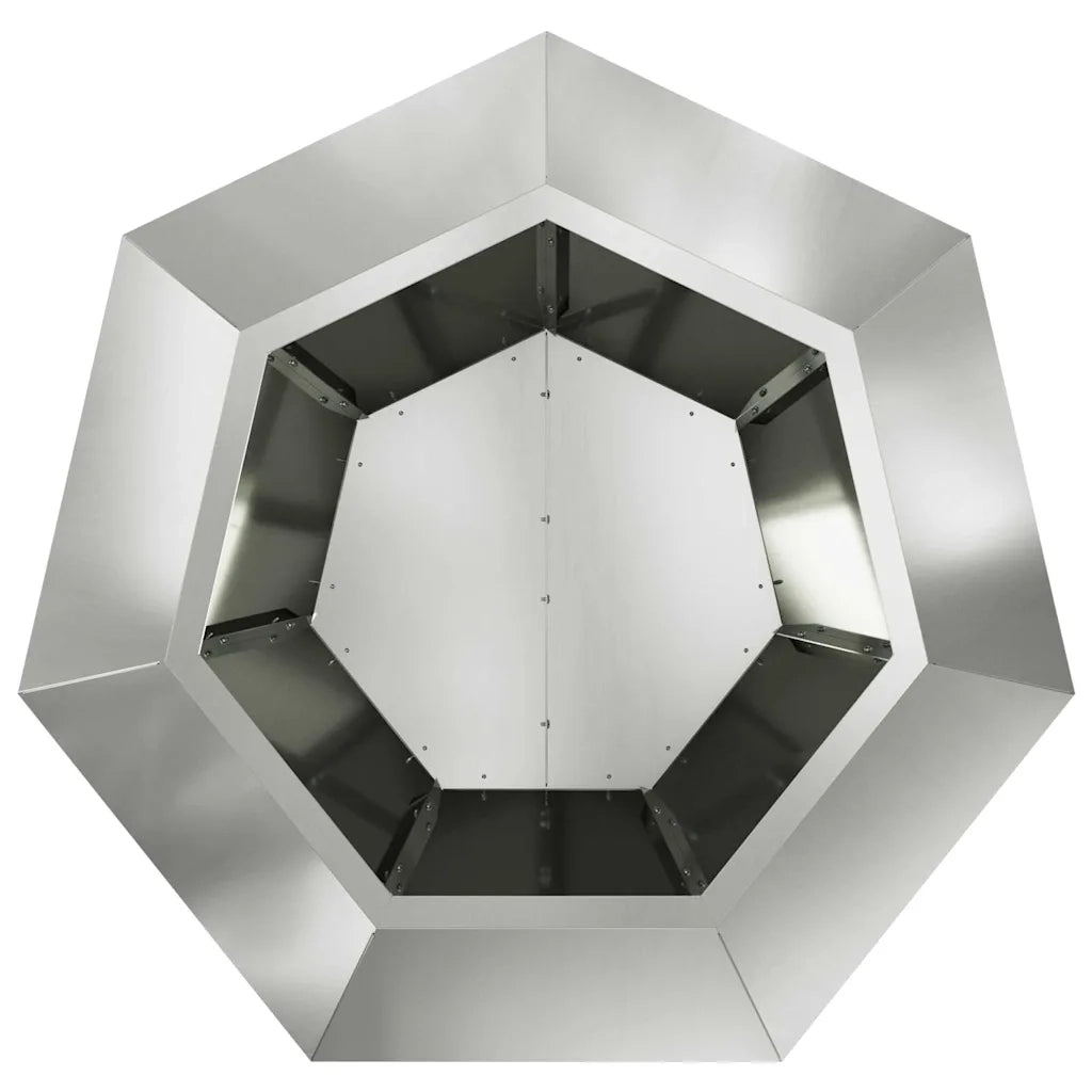 Fioriera 2 pcs Argento 75 x 75 x 60 cm Acciaio zincato