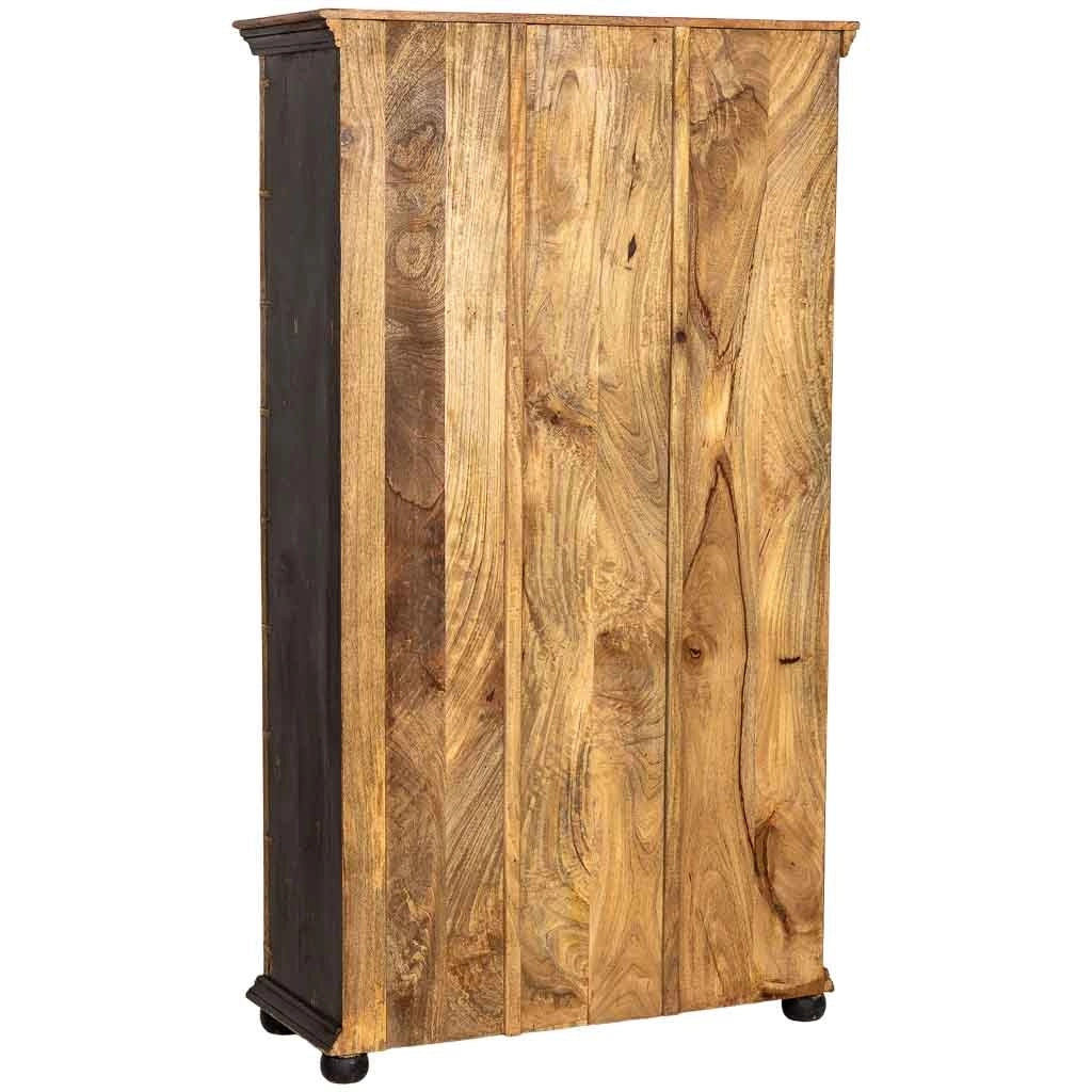 Armadio in legno artigianale, 102x44x183h cm, nero