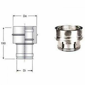 Inox doppia parete aisi 316 racc ordo caldaia d.350 400
