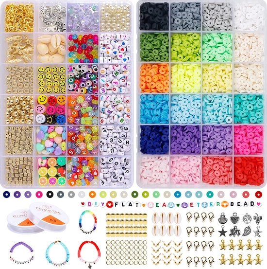 Set di DIY per gioielli personalizzati - accessori per ragazze e donne - set completo per creare gioielli unici e colorati