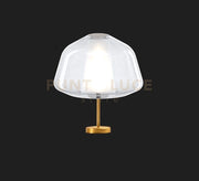 LUMETTO OTTONE SAT. VETRO ALPHA TRASPARENTE 1176OS-P ALPHA-TR