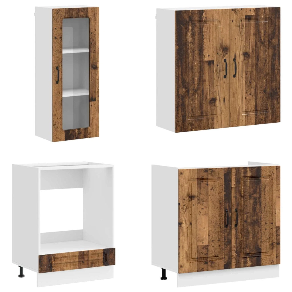 Unità Cucina KALMAR 8 pcs Legno antico Legno ingegnerizzato 3438389