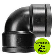 Multipack 25 pezzi gomiti femmina femmina 1 pollice polipropilene 90 gradi