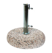 Base per Ombrellone da Giardino Tubo da Ø55mm Peso 25 kg in Graniglia