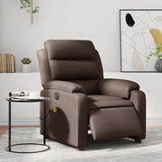 Poltrona Massaggiante Elettrica Marrone in Similpelle 3205037