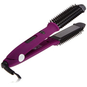 Trade Shop - Spazzola Arricciacapelli Piastra Elettrica Ceramica Liscia Capelli Lisci O Ricci -