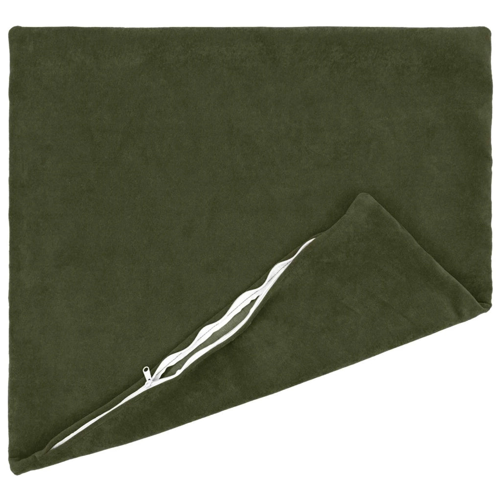 Federa 2 pcs HEERLEN Verde 55 x 55 cm Fleece in microfibra 912347