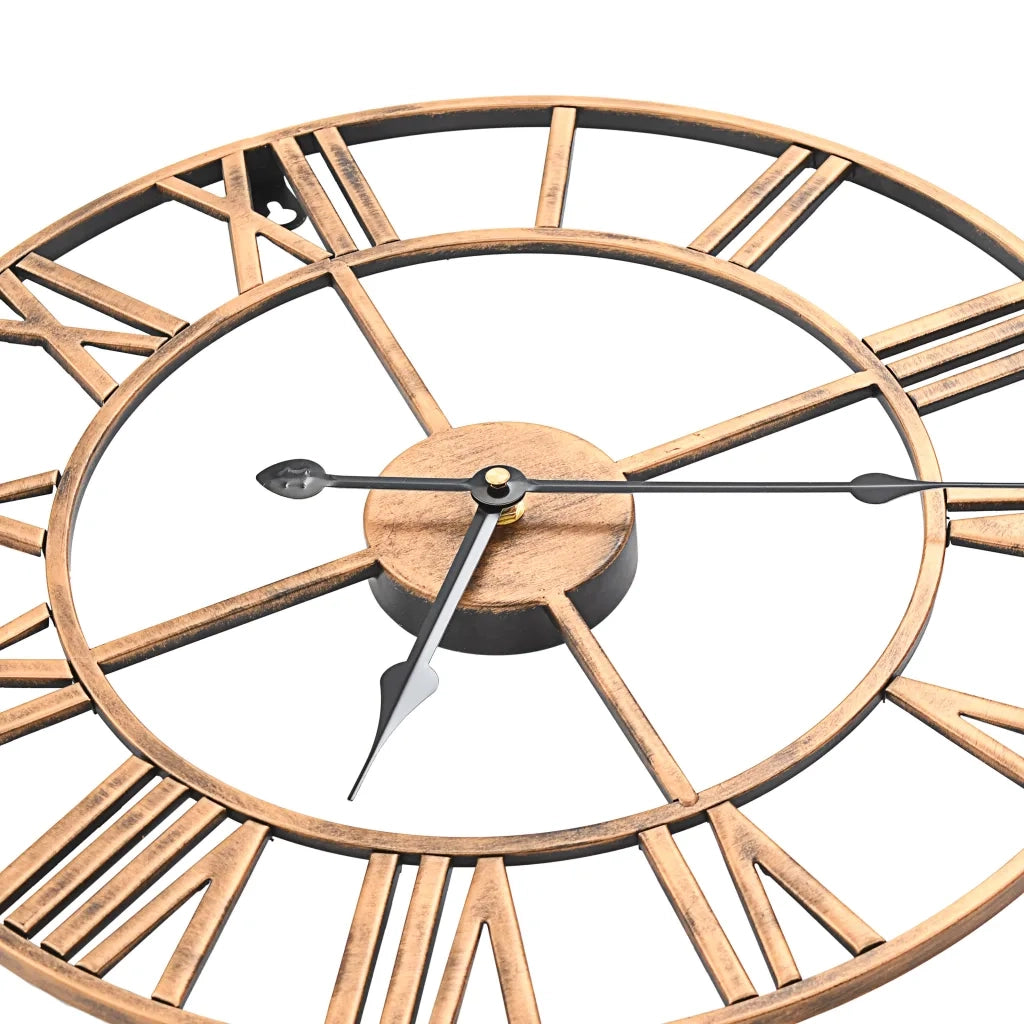 Orologio da Parete in Metallo 40 cm Dorato 283860