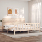 Giroletto con Testiera Super King Size in Legno Massellocod mxl 81254