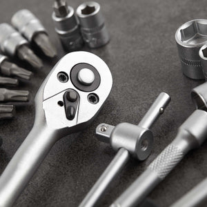 Set di chiavi a bussola 192 pz. Con cricchetti, bit, prese da 1/2″ 3/8″ 1/4″