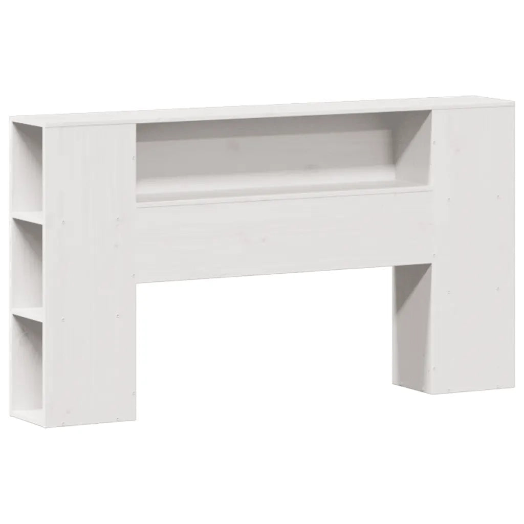 vidaXL Letto Libreria senza Materasso Bianco 135x190 cm Legno di Pino