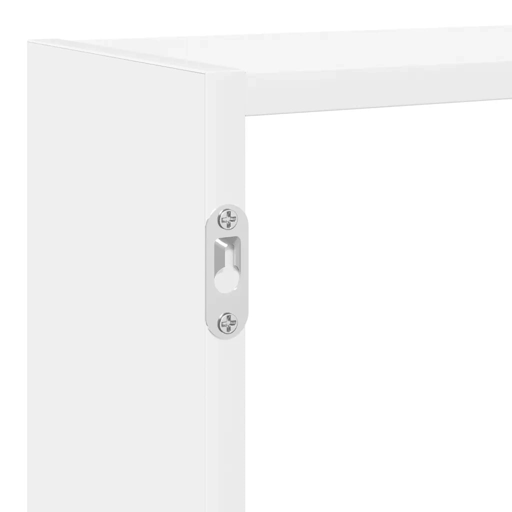 vidaXL Mensola a Cubo da Parete 7 Scomparti in Truciolato Bianco