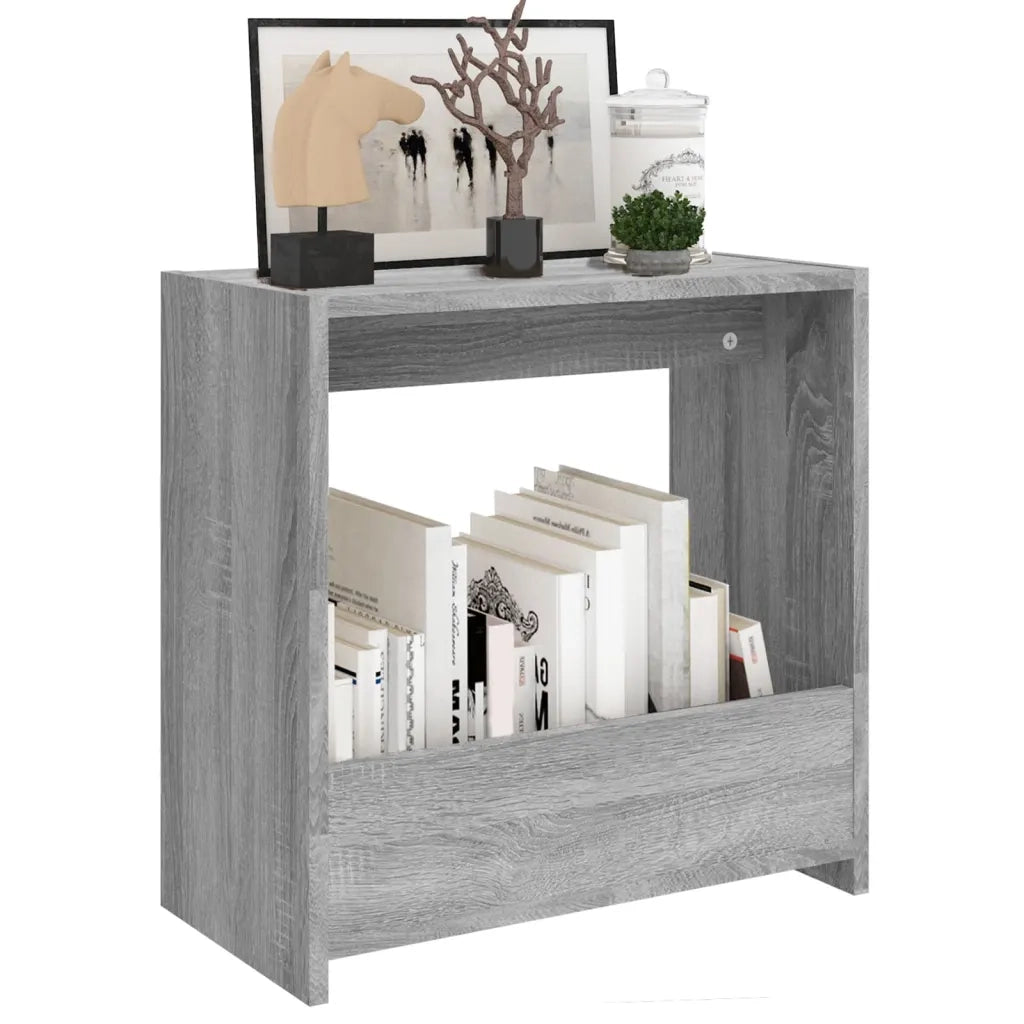 Tavolino-Tavolino da soggiorno-Tavolo Grigio Sonoma 50x26x50 cm in Legno Multistrato