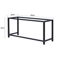 Telaio per banco da lavoro in acciaio, gambe per banco da lavoro; telaio per tavolo 50 x 150 x 80 cm