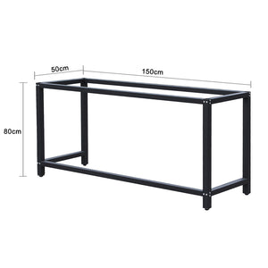 Telaio per banco da lavoro in acciaio, gambe per banco da lavoro; telaio per tavolo 50 x 150 x 80 cm