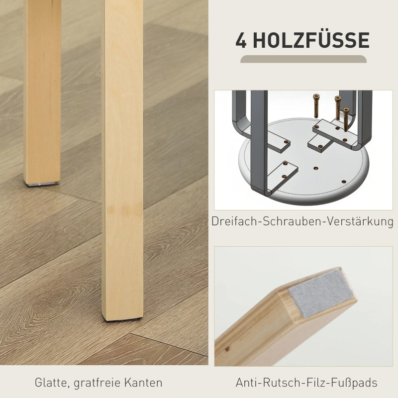SGABELLO Impilabile 40x40x45 cm Grigio Set da 4 pezzi