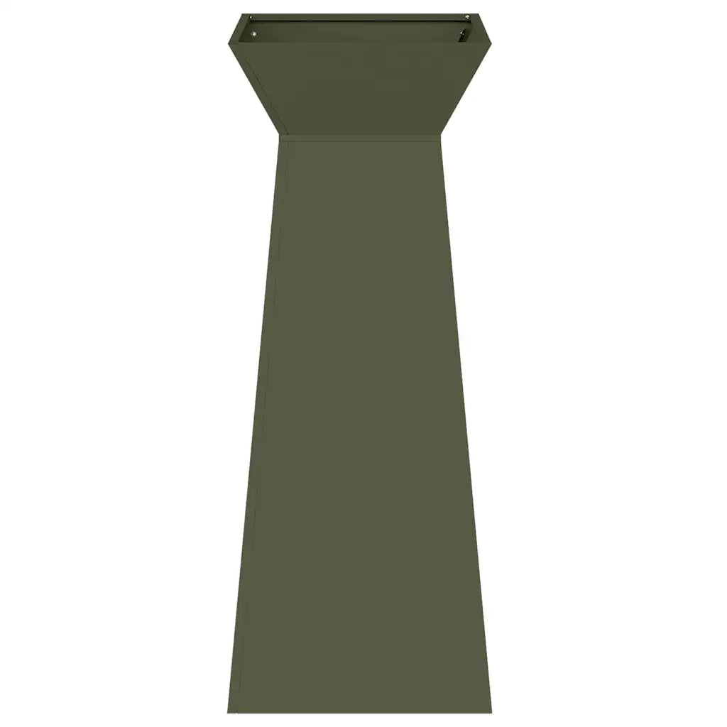 Vaso a Pilastro 2 pcs Oliva 40 x 40 x 100 cm 873859