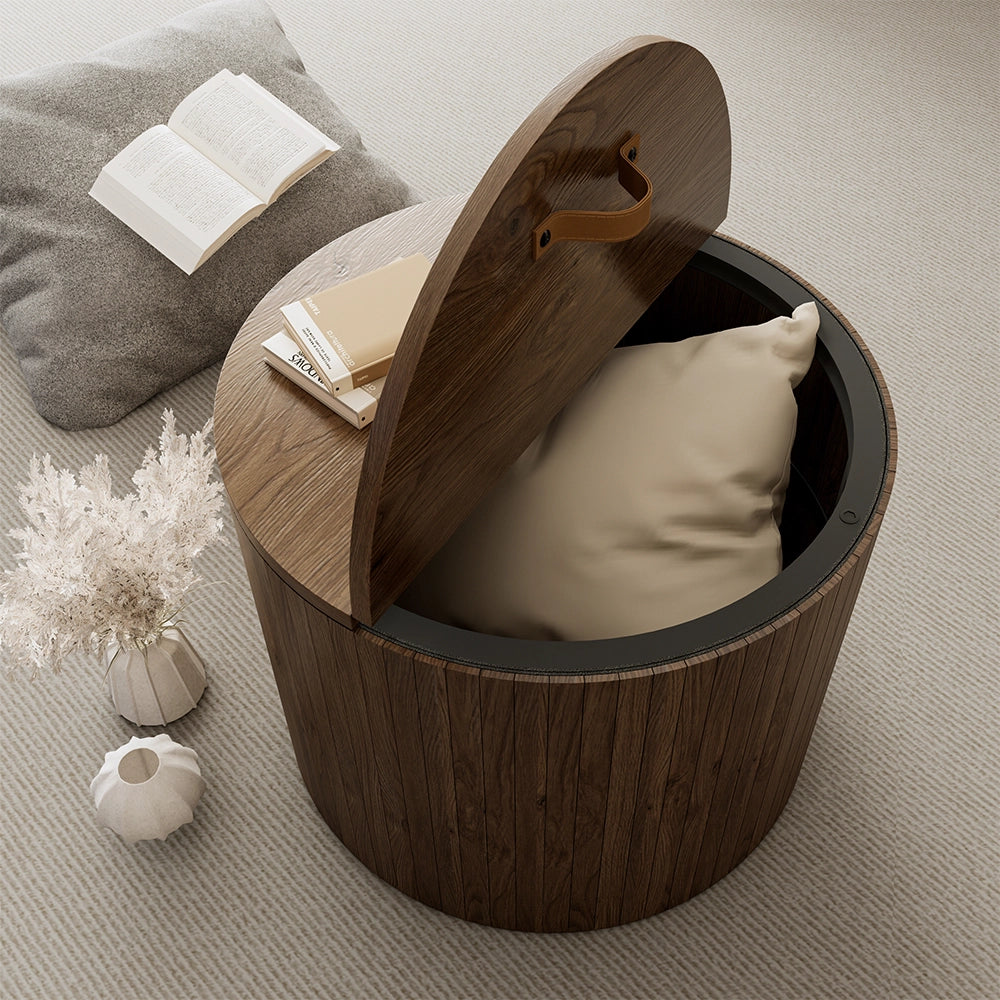 Vicco Set di tavolini Noce 48 x 48 cm 2 parti