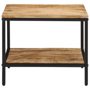 Tavolino da Salotto 55x55x45 cm Legno Massello di Mango Grezzo 374068