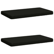 Cuscini per Panchina a 2 Pezzi VUGHT 2 pz 100% Poliestere Nero 951647