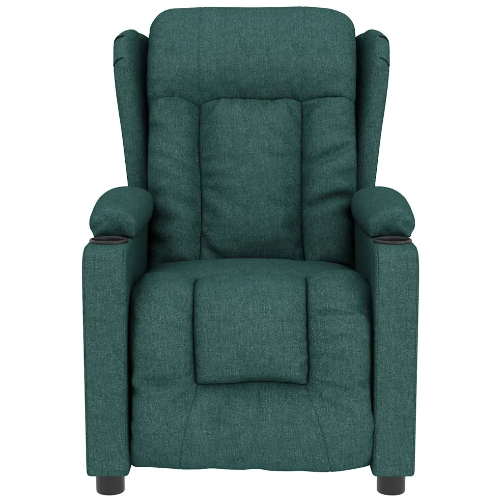 Divano Sedia-Poltrona Massaggiante Verde Scuro in Tessuto 284383