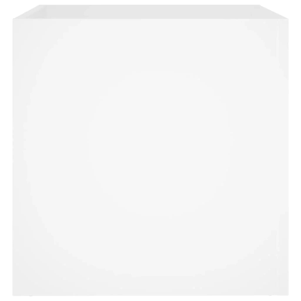 Fioriera rialzata per piante fiori terrazza giardino 40 x 40 x 40 cm legno ingegnerizzato bianco 02_0037550