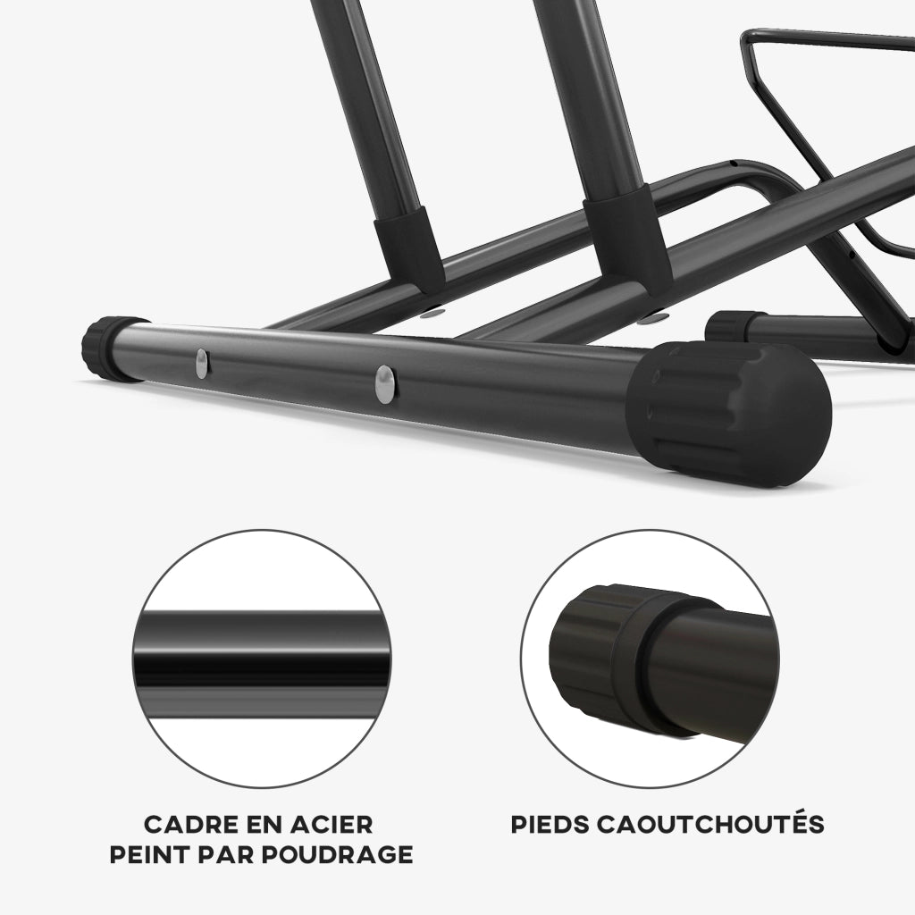Portabiciclette in acciaio per interno ed esterno ¨C Minimal ¨C 59x41x38 cm Nero