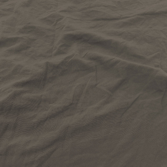 Set Lenzuola Matrimoniale Sopra Sotto e 2 Federe Linea Water Washed Nocciola