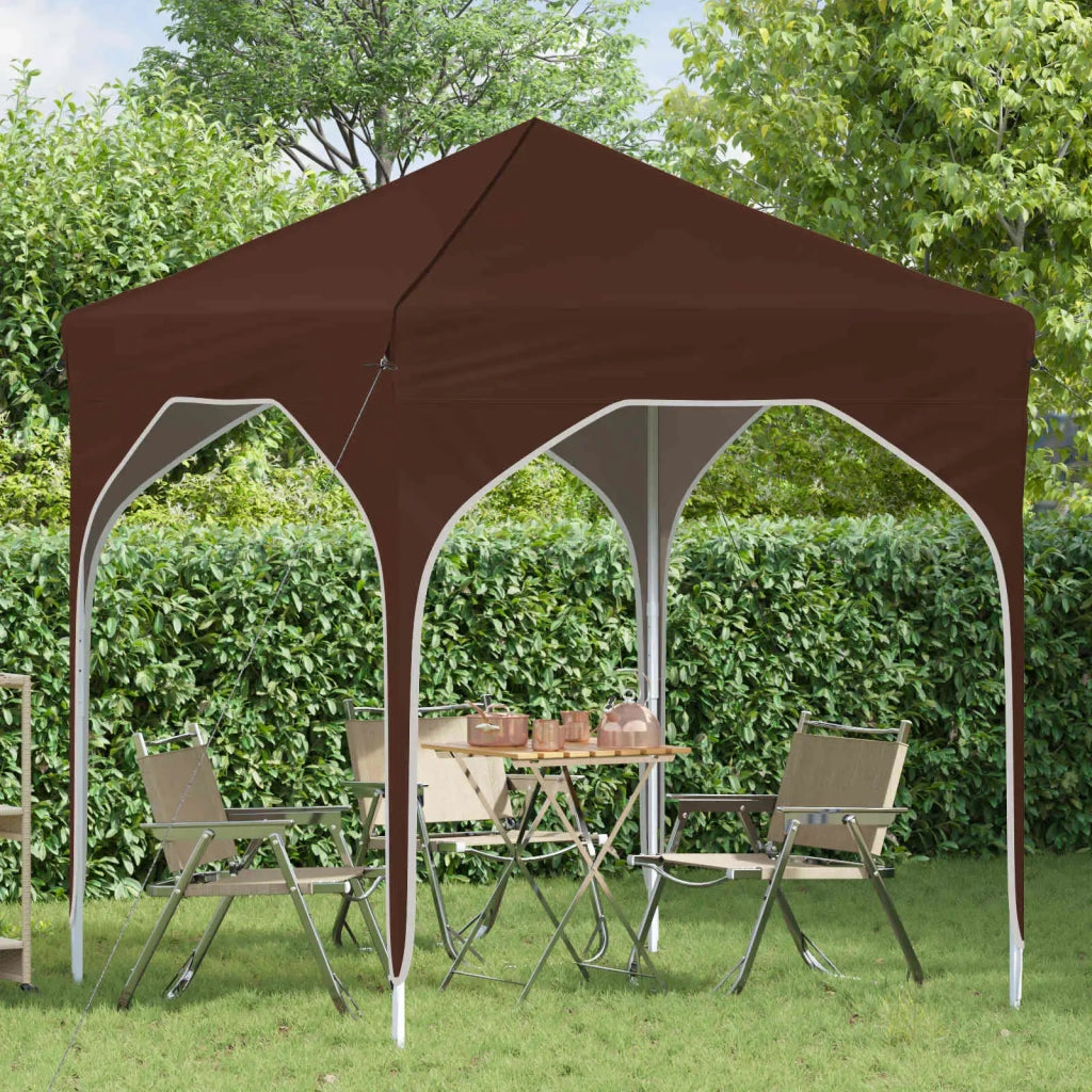 Tenda per feste a pop-up-Gazebo 194 x 194 x 245 cm Marrone