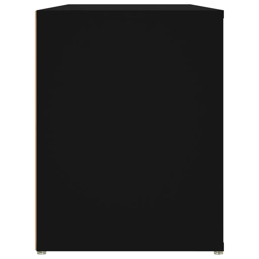 Scarpiera Nera 100x35x45 cm in Legno Multistrato 816905