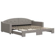 Divano letto | Sof¨¤ letto | Letto singolo Estraibile Tortora 100x200 cm in Tessuto