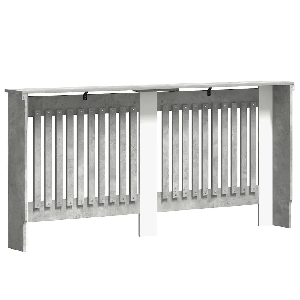 Copertura per radiatori Grigio cemento 172 x 19 x 81,5 cm 884072