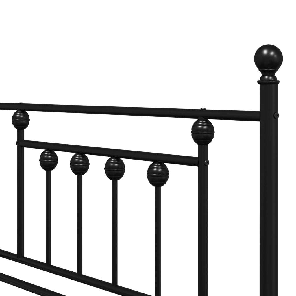 Struttura Daybed  Nera 107x203 cm in Acciaio