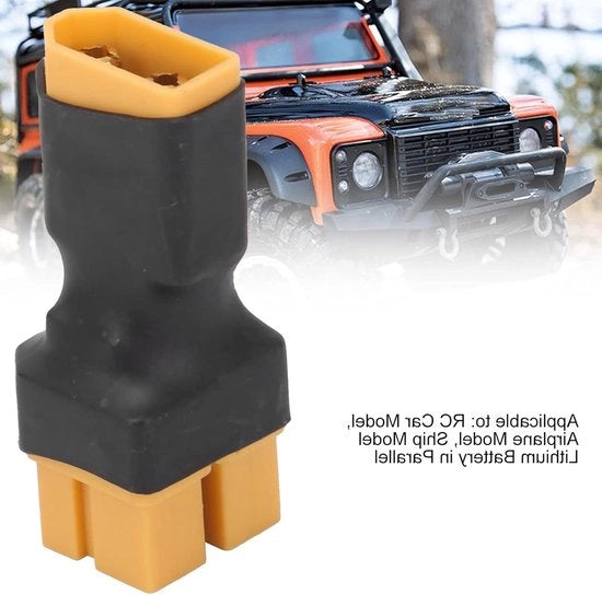 Adattatore Socket XT60 Connessione Parallela 1 Mannello a 2 Femminile - Convertitore di Batteria Lipo - Doppio Socket