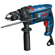 Bosch 0 601 228 200 GSB 1600 RE Trapano Battente con Percussione 701 W Mandrino Autoserrante 13 mm Velocita' Regolabile Coppia Regolabile Impugnatura Supplementare colore Blu