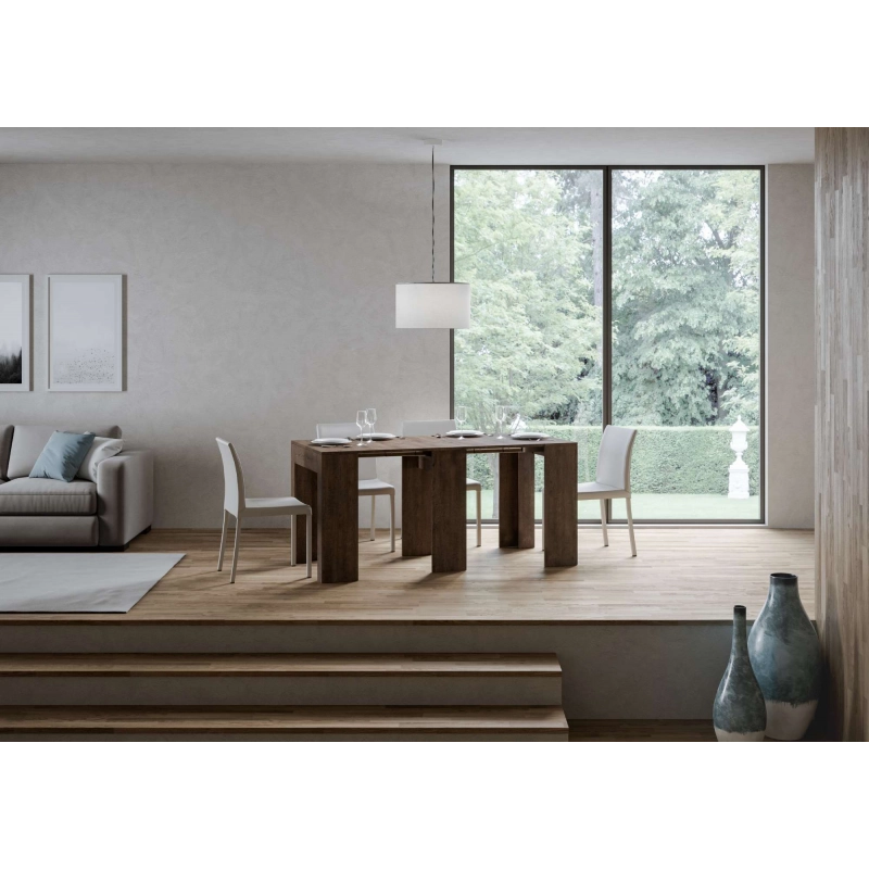 Consolle allungabile 78x47/299 cm Allin - Noce