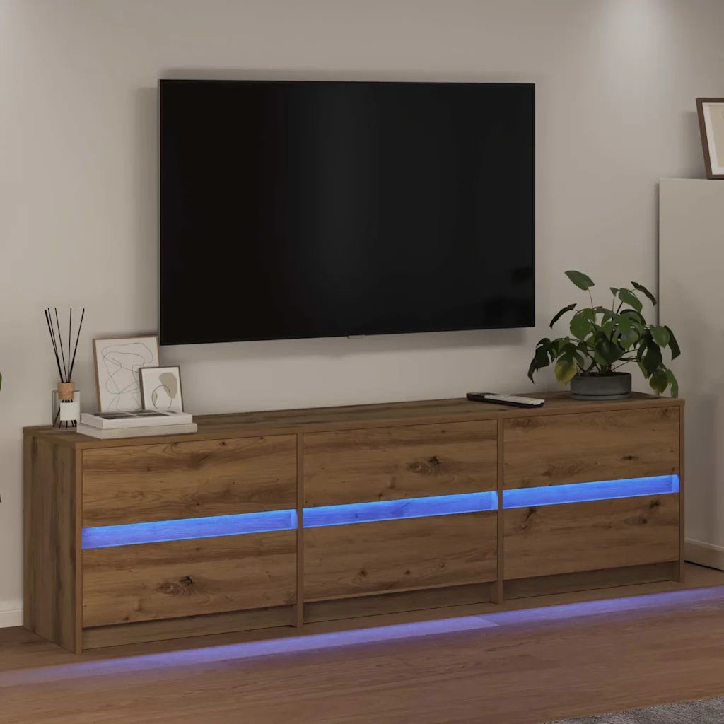 Unità TV 2 pcs Rovere artigianale 180 x 34 x 50 cm 3385629