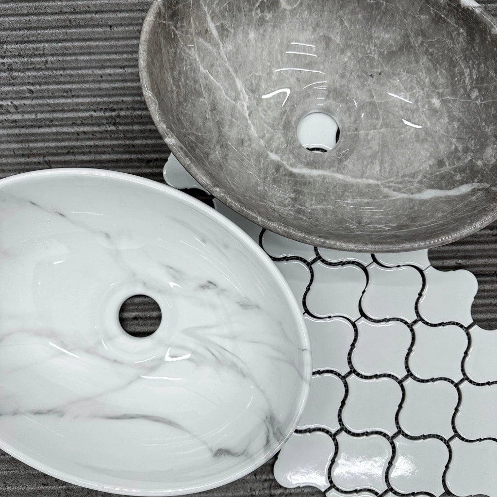 Lavabo Da Appoggio Rea Sofia Mini Grigio