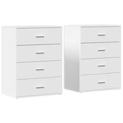 Credenze 2 pz | Madia | Buffet da pranzo | Armadio da pranzo Bianche 60x39x80 cm in Legno Multistrato