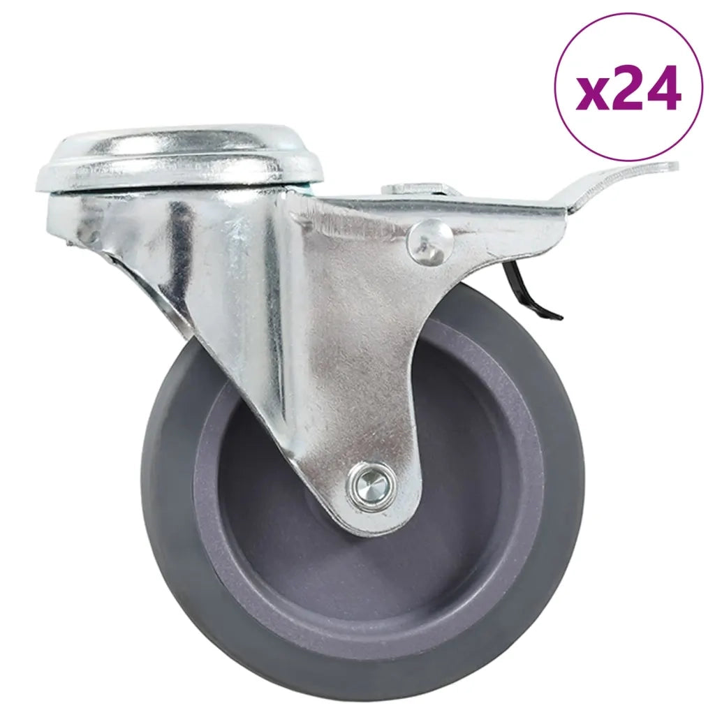 Ruote Girevoli con Foro per Bulloni 24 pz 75 mm cod mxl 61621