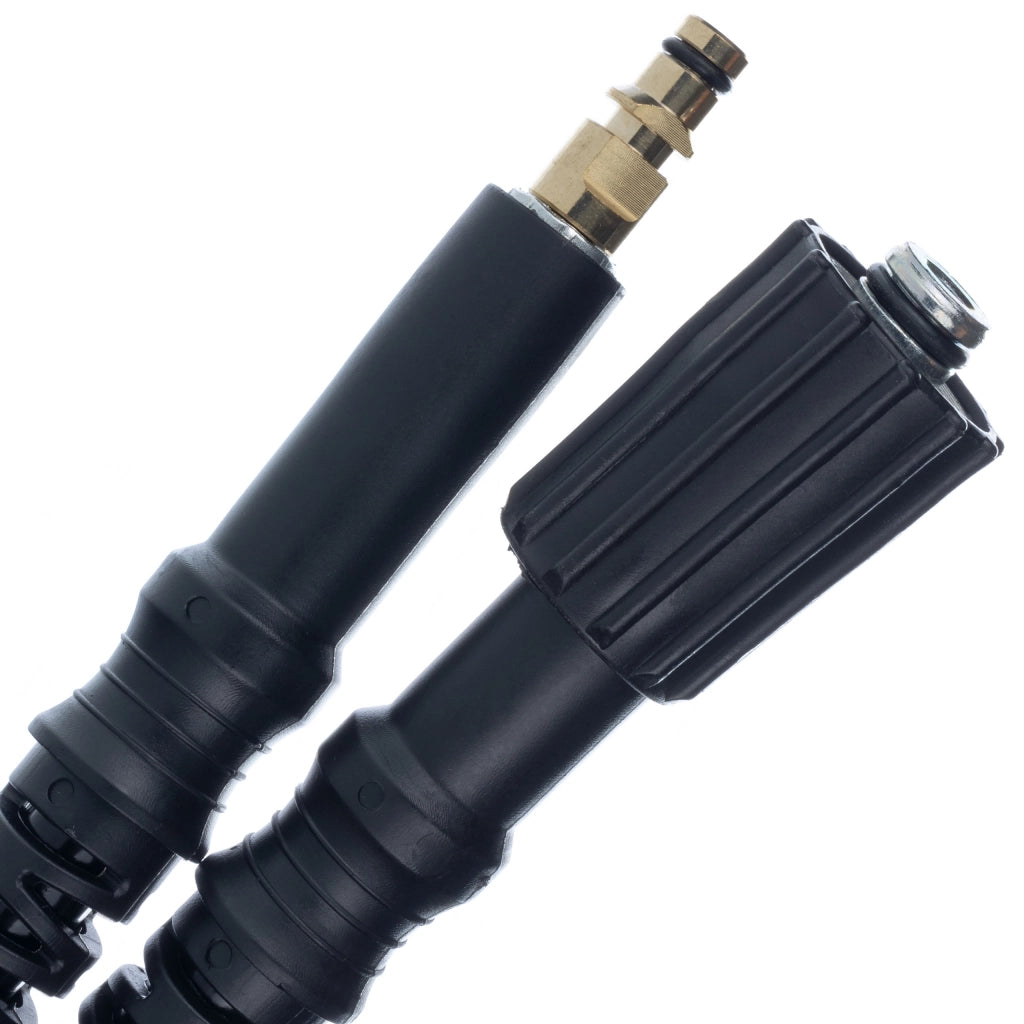 Tubo Alta Pressione 15m – Click Connect, Nylon, PVC | Max 200 Bar, 60°C | Compatibile con Idropulitrice Kärcher K2–K7