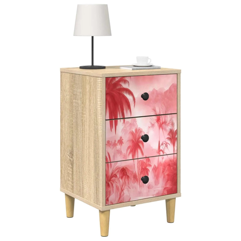 Armadio da Notte AACHEN 2 pz Rovere Sonoma 36 x 33 x 60 cm 8007304