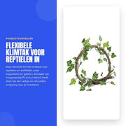 Decorazione per Terrario - Reptile - Rank Flexibile - Rotante - 100 cm con Maniglie - Materiale PU/Kunststof