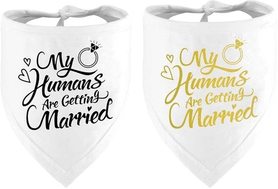 Sfondi per Cane Versatili a Tre Angoli - Accessori di Matrimonio - Fatto di Poliestere - 60x30 Cm - 2 Pezzi - Sfondi per Cane
