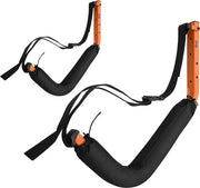 Supporti per stoccaggio da appendere al muro - Set di 2 - 150 lbs capacità - tavole da surf - arancione